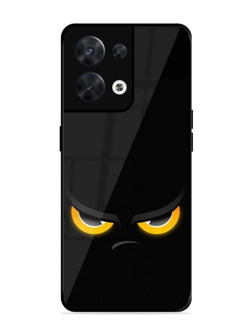 Scary Yellow Eye Glossy Metal TPU Phone Cover for Oppo Reno 8 (5G) Zapvi