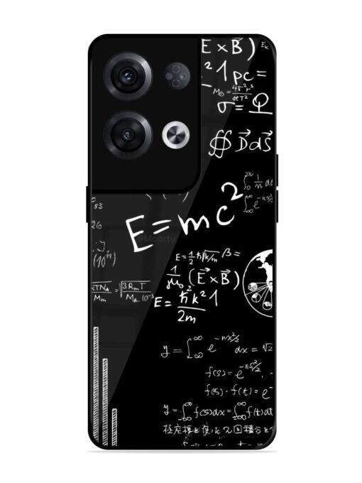 E=Mc2 Mass?Energy Equivalence Glossy Metal Phone Cover for Oppo Reno 8 Pro (5G) Zapvi