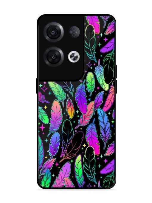 Bright Multi Colored Seamless Glossy Metal Phone Cover for Oppo Reno 8 Pro (5G) Zapvi