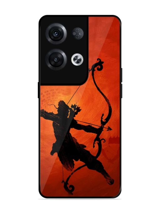 Illustration Lord Rama Glossy Metal Phone Cover for Oppo Reno 8 Pro (5G)