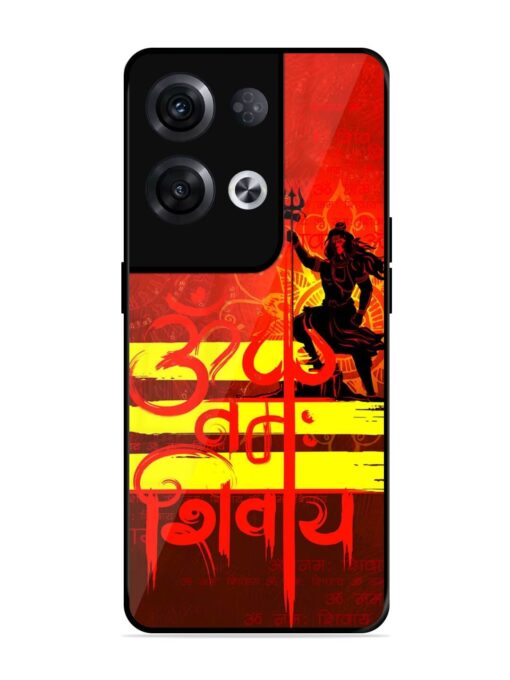 Illustration Lord Shiva Glossy Metal TPU Phone Cover for Oppo Reno 8 Pro (5G) Zapvi