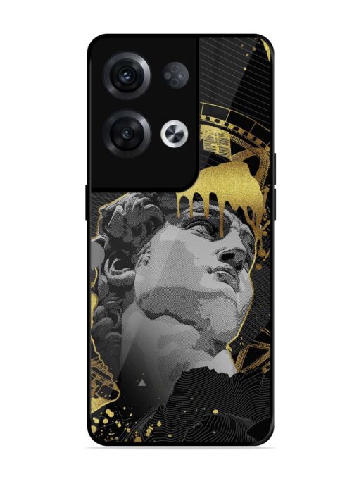 Roman Face Glossy Metal Phone Cover for Oppo Reno 8 Pro (5G) Zapvi