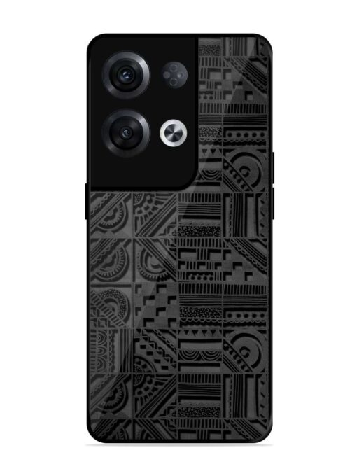 Seamless Pattern Glossy Metal Phone Cover for Oppo Reno 8 Pro (5G) Zapvi