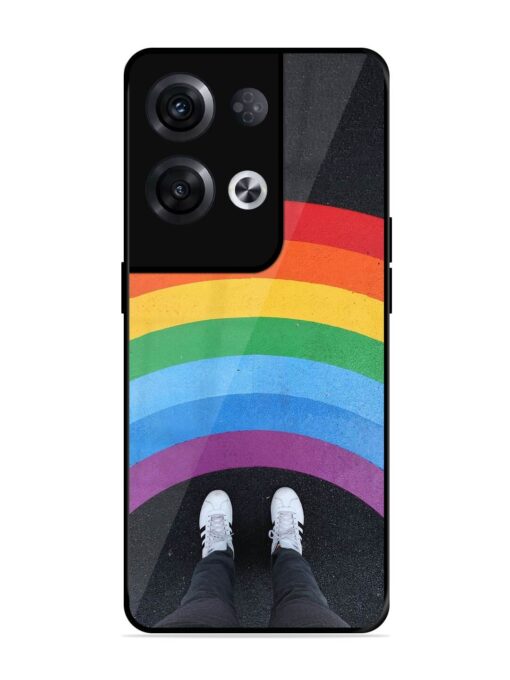 Legs Rainbow Glossy Metal TPU Phone Cover for Oppo Reno 8 Pro (5G) Zapvi