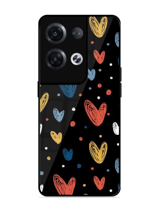 Happy Valentines Day Glossy Metal TPU Phone Cover for Oppo Reno 8 Pro (5G) Zapvi