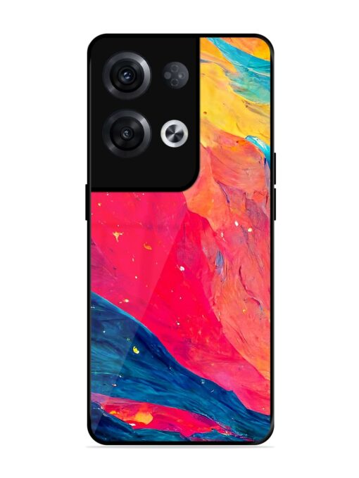 Starry Night Glossy Metal Phone Cover for Oppo Reno 8 Pro (5G) Zapvi