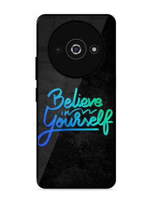 Believe In Yourself Glossy Metal Phone Cover for Poco C61