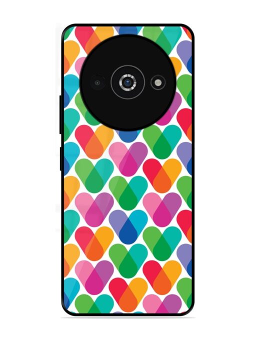 Overlapping Colors Colorful Glossy Metal TPU Phone Cover for Poco C61