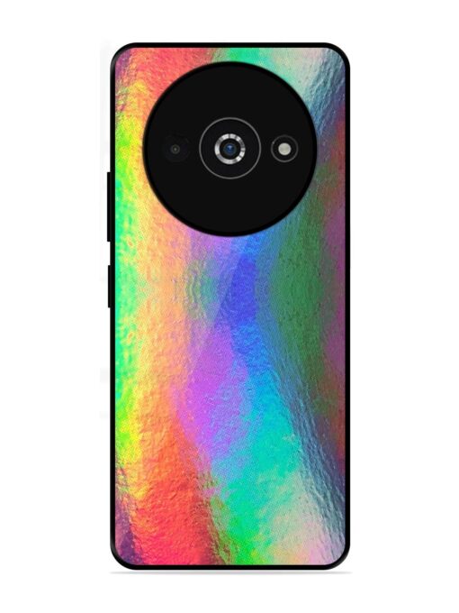 Colorful Holographic Background Glossy Metal TPU Phone Cover for Poco C61