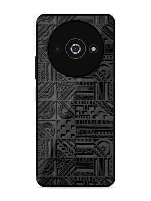 Seamless Pattern Glossy Metal Phone Cover for Poco C61