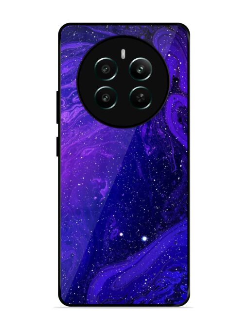 Galaxy Acrylic Abstract Art Glossy Metal Phone Cover for Realme 12 Plus (5G)