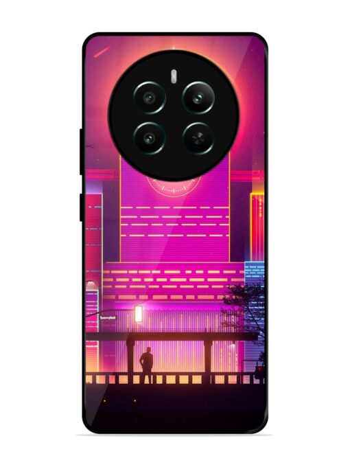 Clock Tower Glossy Metal TPU Phone Cover for Realme 12 Plus (5G)