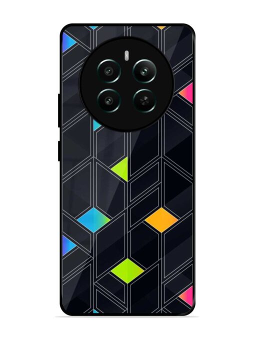 Abstract Mosaic Seamless Glossy Metal Phone Cover for Realme 12 Plus (5G)