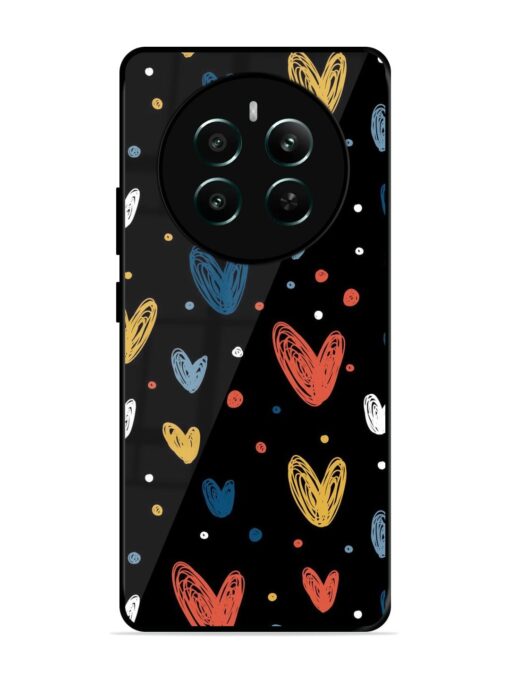 Happy Valentines Day Glossy Metal TPU Phone Cover for Realme 12 Plus (5G)