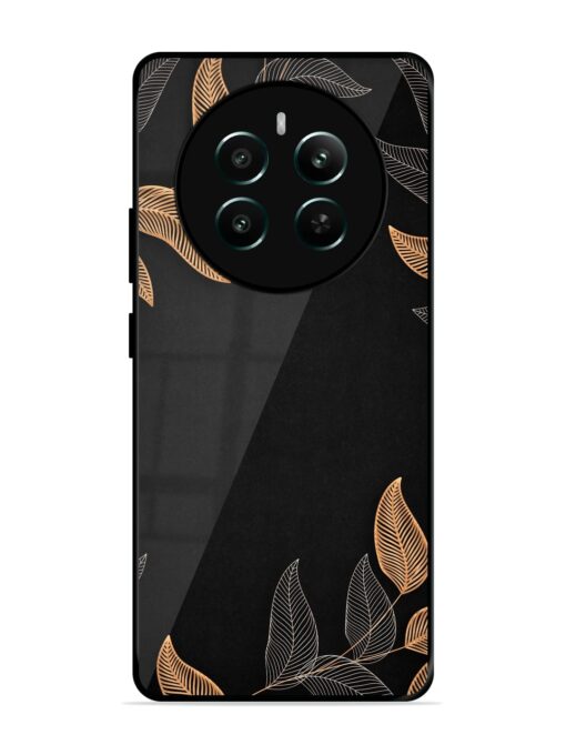 Foliage Art Glossy Metal Phone Cover for Realme 12 Plus (5G)