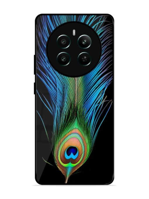 Peacock Feather Glossy Metal TPU Phone Cover for Realme 12 Plus (5G) Zapvi