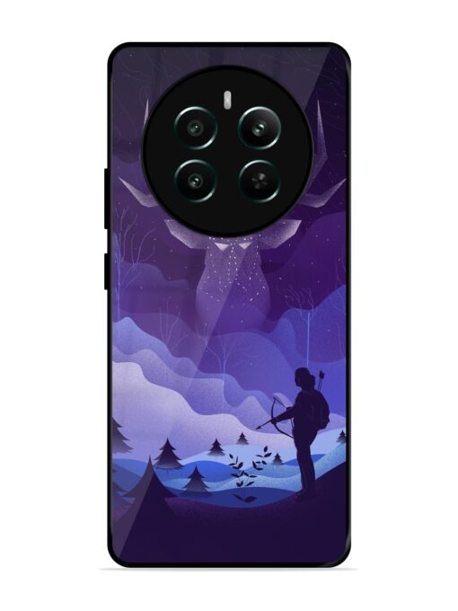 Deer Forest River Glossy Metal Phone Cover for Realme 12 Plus (5G) Zapvi