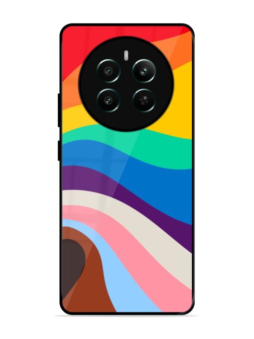 Minimal Pride Art Glossy Metal Phone Cover for Realme 12 Plus (5G) Zapvi