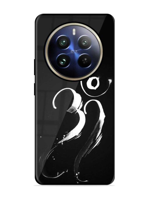 Om Logo Glossy Metal Phone Cover for Realme 12 Pro Plus (5G) Zapvi