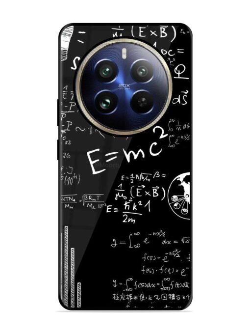 E=Mc2 Mass?Energy Equivalence Glossy Metal Phone Cover for Realme 12 Pro Plus (5G)