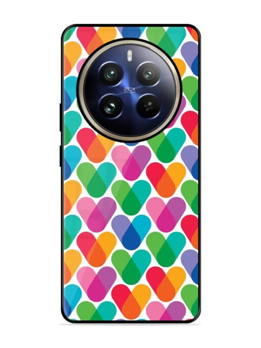 Overlapping Colors Colorful Glossy Metal TPU Phone Cover for Realme 12 Pro Plus (5G)