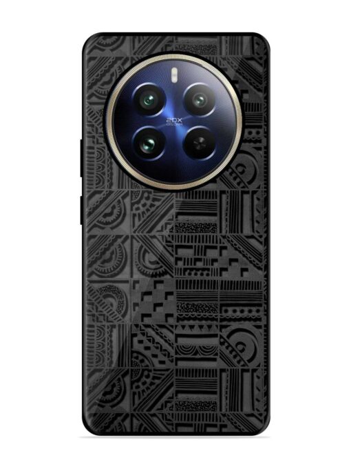 Seamless Pattern Glossy Metal Phone Cover for Realme 12 Pro Plus (5G)