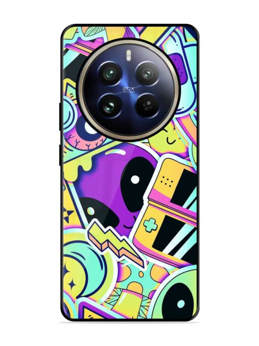 Scratch Art Glossy Metal Phone Cover for Realme 12 Pro Plus (5G) Zapvi