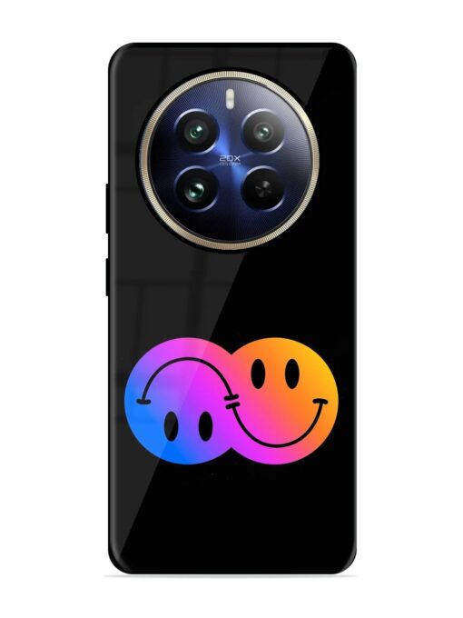 Gradient Smile Art Glossy Metal TPU Phone Cover for Realme 12 Pro Plus (5G)