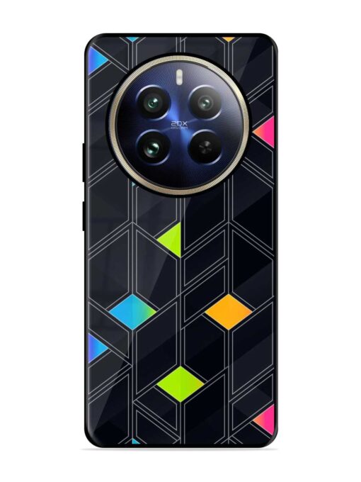 Abstract Mosaic Seamless Glossy Metal Phone Cover for Realme 12 Pro Plus (5G)