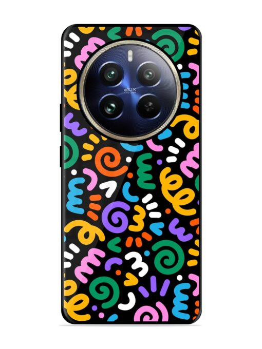 Colorful Seamless Vector Glossy Metal Phone Cover for Realme 12 Pro Plus (5G)