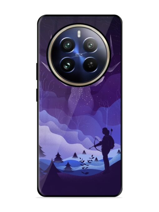 Deer Forest River Glossy Metal Phone Cover for Realme 12 Pro Plus (5G) Zapvi