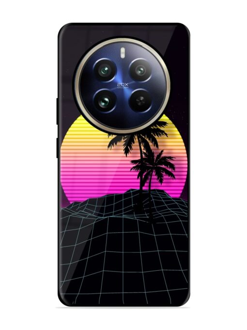 Coconut Vector Glossy Metal Phone Cover for Realme 12 Pro Plus (5G)