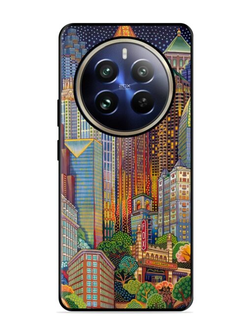 Cityscapes Art Glossy Metal Phone Cover for Realme 12 Pro Plus (5G)