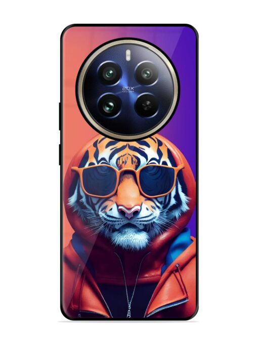 Tiger Animation Glossy Metal Phone Cover for Realme 12 Pro Plus (5G) Zapvi