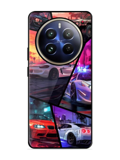 Ride In Pixels Glossy Metal Phone Cover for Realme 12 Pro Plus (5G) Zapvi