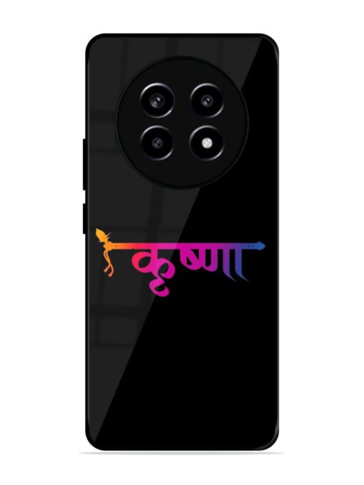 Krishna Typo Glossy Metal Phone Cover for Realme 13 Pro (5G)