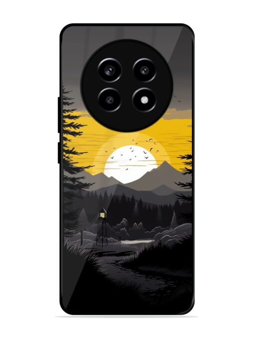 Sunset Vector Glossy Metal Phone Cover for Realme 13 Pro (5G)