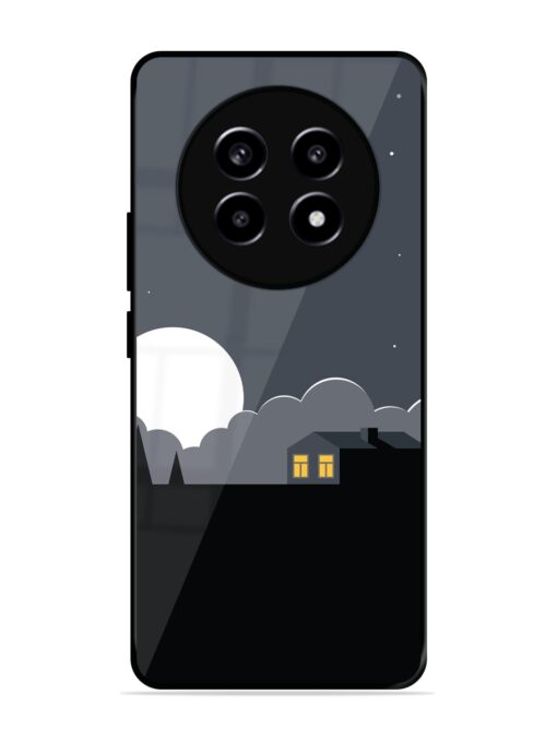 Full Moon Vector Art Glossy Metal Phone Cover for Realme 13 Pro (5G)