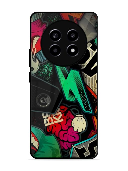 Graffiti Art Glossy Metal Phone Cover for Realme 13 Pro (5G)