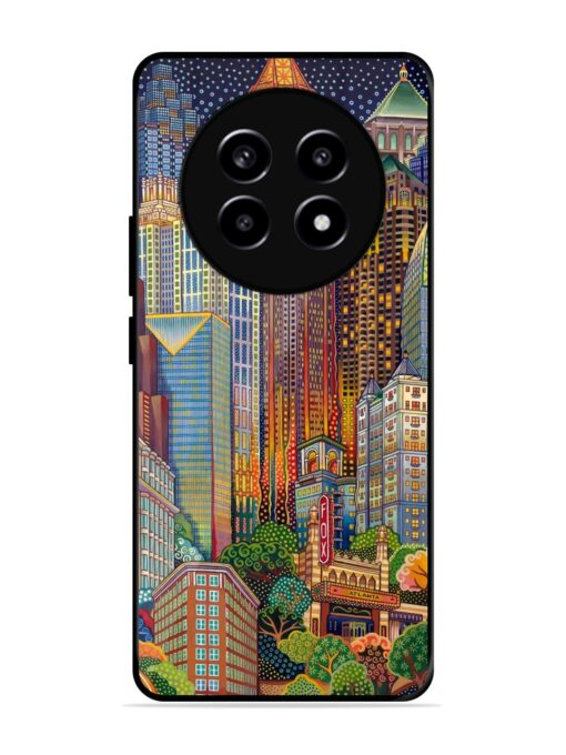 Cityscapes Art Glossy Metal Phone Cover for Realme 13 Pro (5G)