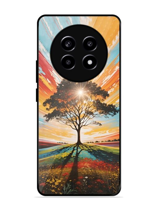 Abstract Tree Colorful Art Glossy Metal Phone Cover for Realme 13 Pro (5G)