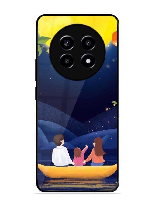 Happy Family And Beautiful View Glossy Metal Phone Cover for Realme 13 Pro Plus (5G) Zapvi