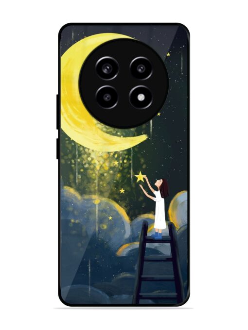 Moonlight Healing Night Illustration Glossy Metal TPU Phone Cover for Realme 13 Pro Plus (5G) Zapvi