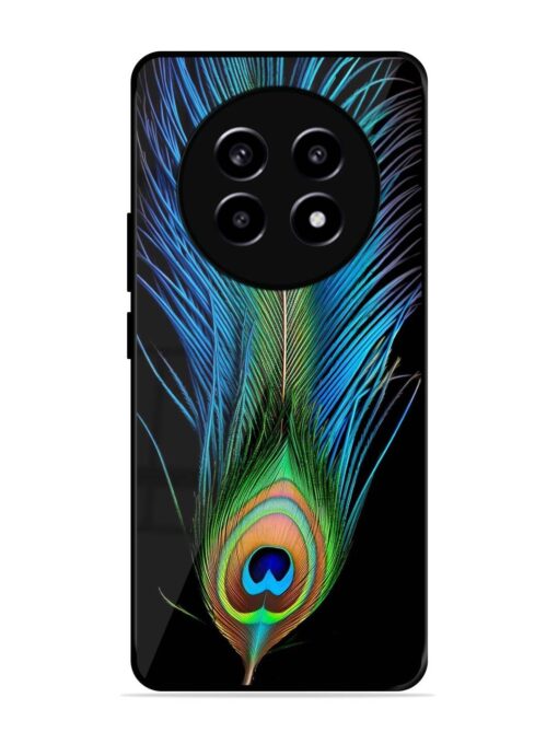 Peacock Feather Glossy Metal TPU Phone Cover for Realme 13 Pro Plus (5G) Zapvi