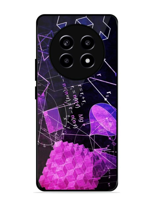 Math Physics Formula Art Glossy Metal Phone Cover for Realme 13 Pro Plus (5G) Zapvi