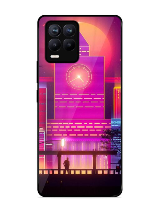 Clock Tower Glossy Metal TPU Phone Cover for Realme 8 (4G)