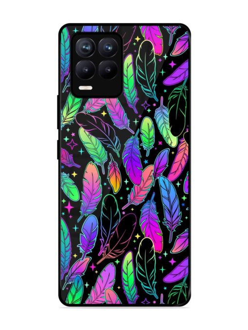 Bright Multi Colored Seamless Glossy Metal Phone Cover for Realme 8 (4G)