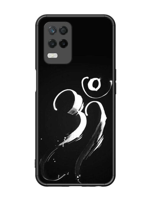 Om Logo Glossy Metal Phone Cover for Realme 8 (5G)