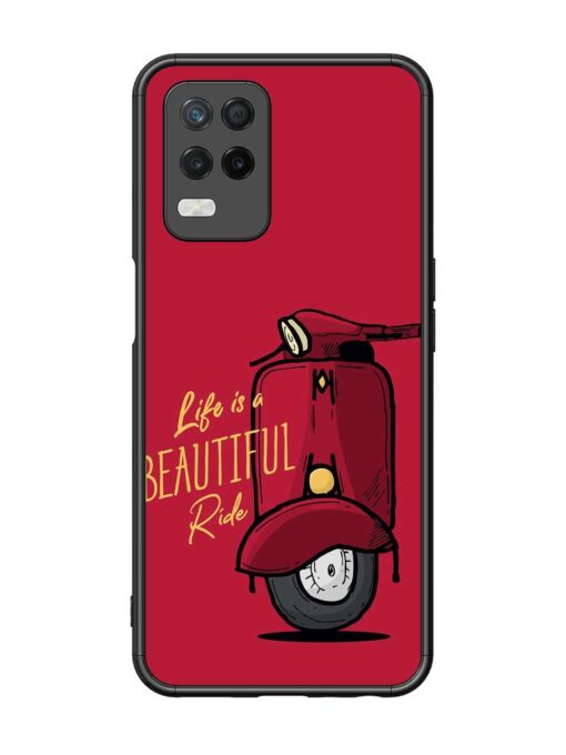 Life Is Beautiful Rides Glossy Metal Phone Cover for Realme 8 (5G) Zapvi