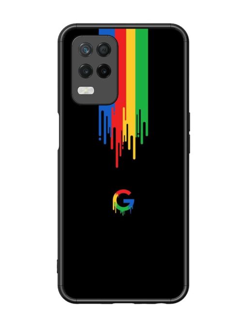 Google Logo Glossy Metal Phone Cover for Realme 8 (5G)